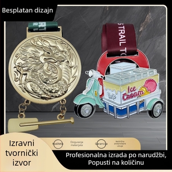 Prilagođene metalne medalje za gradski maraton i planinske utrke, emajlirane plakete