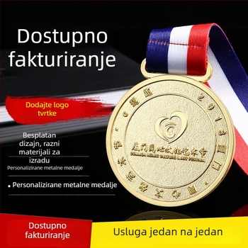 Prilagođena metalna medalja za zaposlenike tvrtke, zlatna medalja za maraton i natjecanje kluba u trčanju