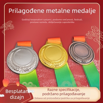 Srebrna medalja za maratone i sportske događaje — prilagodljivo priznanje za korporativne događaje i prigodni novčić