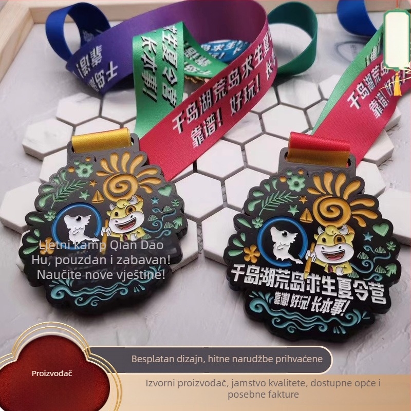 Prilagođene medalje za maratone i školska sportska natjecanja – zlatne, srebrene i brončane