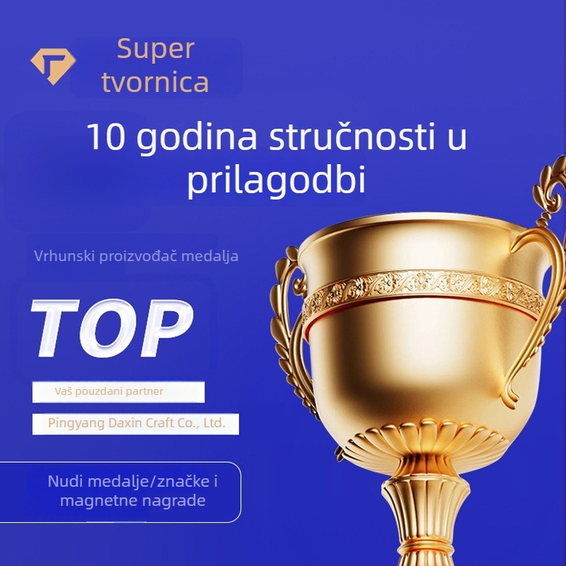 Metalna medalja za maraton za djecu — prigodna značka s prilagođenim kalupom