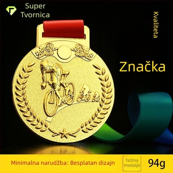 Prilagođena spomen-medalja za biciklističke, planinarske i maratonske događaje, medalja od cinkovog legura sa pečenim smaltom, suvenir za putovanje