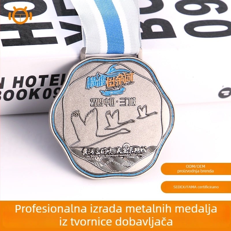 Maratonska medalja — prilagođena, svečana medalja za događaje s reljefom i pozlatom