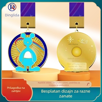 Prilagođena medalja za maraton s metalnom visećom oznakom za sportske događaje
