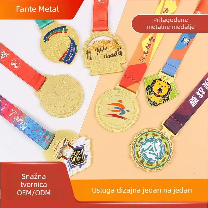 Prilagođene metalne medalje za maraton i taekwondo natjecanja
