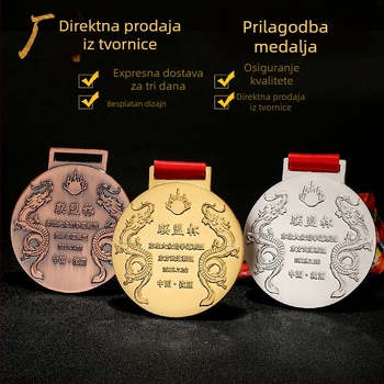Prilagođene medalje za korporativne i školske maratone: zlatne, srebrne i brončane nagrade, medalje natječaja dizajna