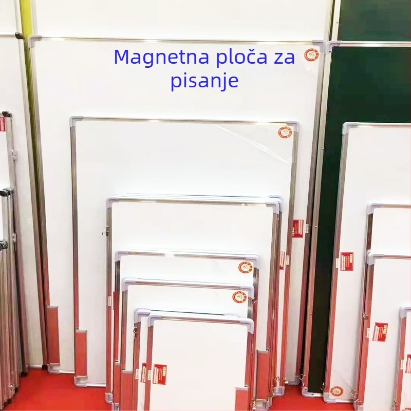 Dvostrana magnetska ploča za pisanje s bijelom i zelenom stranom, zidni nosač za ured, nastavu i obuku