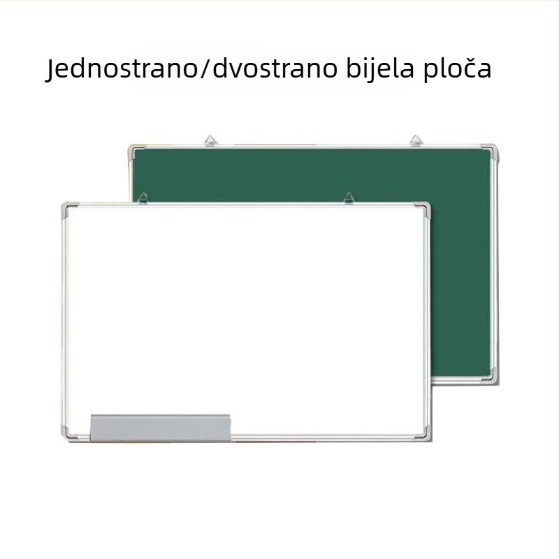 Dvostrana magnetska ploča za pisanje s bijelom i zelenom stranom, zidni nosač za ured, nastavu i obuku