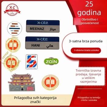 Prilagođena magnetna značka od cinkovog legura za identifikacijsku karticu zaposlenika