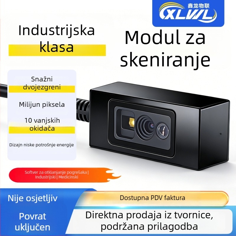 Industrijski skener za čitanje barekodova i QR kodova s integriranim fiksnim modulom za DPM skeniranje