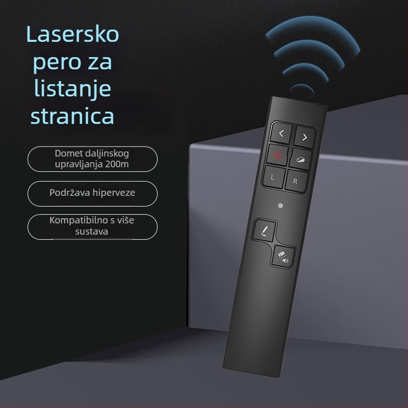 Laser pero s funkcijom miša za multimedijsko projektiranje i poučavanje, elektronički nastavni štap, višenamjensko pero za prebacivanje PPT stranica