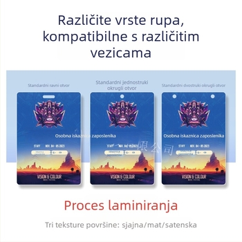 PVC iskaznica s portretom, prolaz za sudionike, iskaznica predstavnika i gostujuća iskaznica