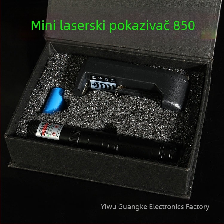 Mini punjiva zelena laserska svjetiljka s jednopunktnim laserom 851, laserski indikator i vodič-olovka
