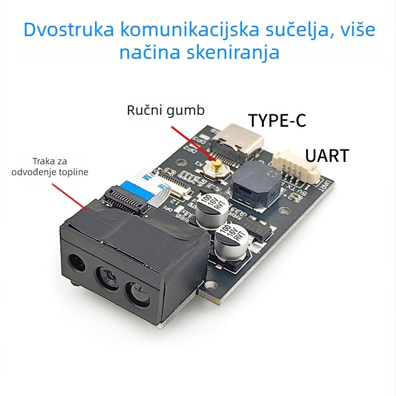 GM69Pro Industrijski modul za skeniranje visoke definicije s OCR dekoderom, ugrađeni DMP laserski skener koda