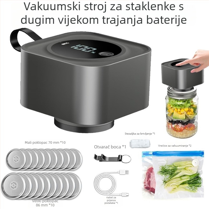 Kvadratna Mason tegla vakuumska zatvarač mašina za čuvanje hrane
