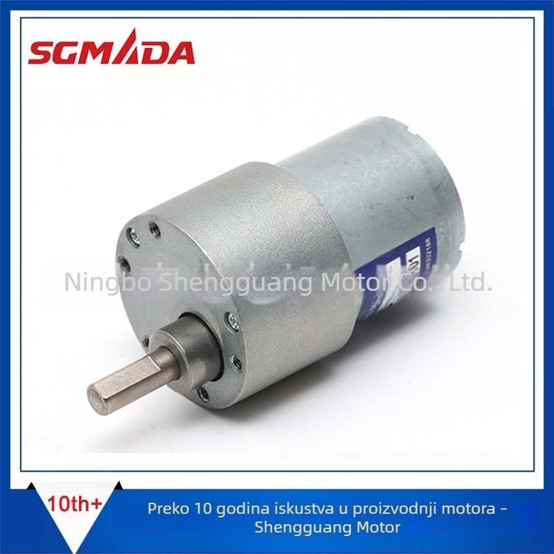 TG-38 kružni DC motor s reduktorom, višenamjenski tiši mikro DC motor