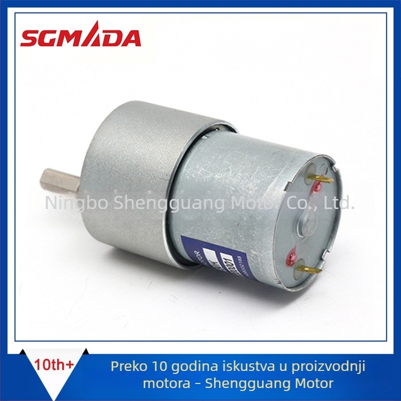 TG-38 kružni DC motor s reduktorom, višenamjenski tiši mikro DC motor