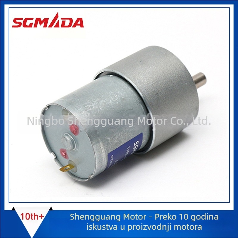 TG-38 kružni DC motor s reduktorom, višenamjenski tiši mikro DC motor