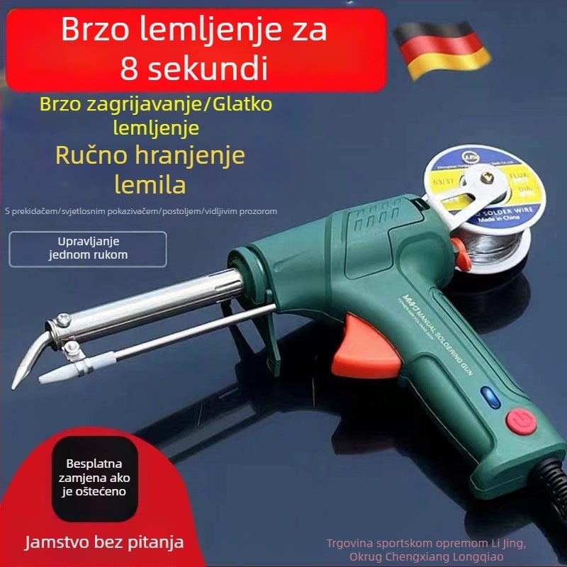 Novi potpuno automatski lemni stroj, ručna lemilica, svjetleći trak, brzi alat za lemljenje, drôt za lemljenje uključen