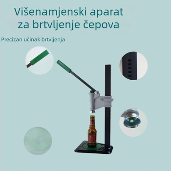 Ručna mašina za zapečativanje kron kapica na bocama piva i gaziranih napitaka