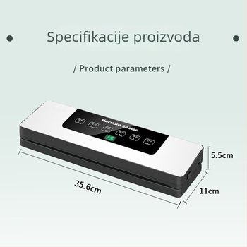 Prilagodljivi kućni vakuumski stroj za pakiranje hrane – sve-u-jednom za vakuum i plastično zatvaranje
