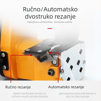 Rui Gong 890 Električna mašina za zatvaranje vrećica – ručna, visoke brzine, za pletene vrećice, širina zavarivanja 7–10 mm