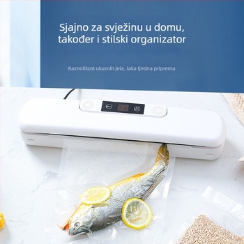 Kućna automatska vakuumska zapremina za kuhinju, kompaktna, dvostruka namjena, snažno usisavanje za očuvanje suhih i vlažnih namirnica