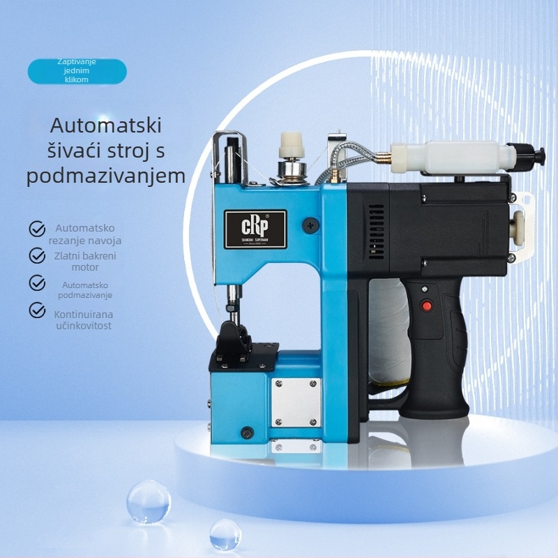 Superman Automatska električna mašina za zatvaranje vrećica s automatskim podmazivanjem, prijenosna ručna zatvarač za tkane vrećice