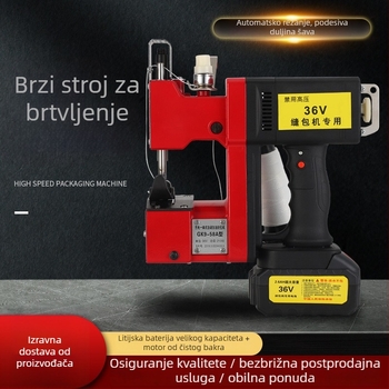 Akkumulatorski prenosni zatvarač za pletene vrećice