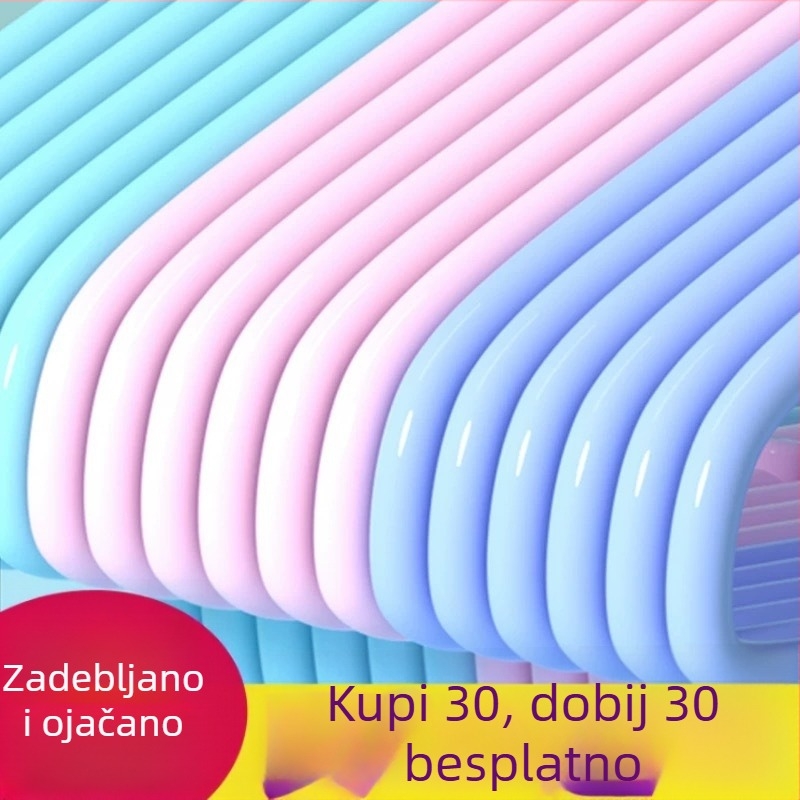 Duga metalna vješalica za odjeću, ekstra debela i snažna, bez šavova dizajn za odrasle