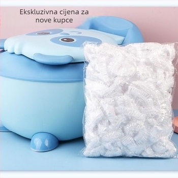 Jednokratne plastične vrećice za zaštitu poklopca WC-a za bebe i djecu