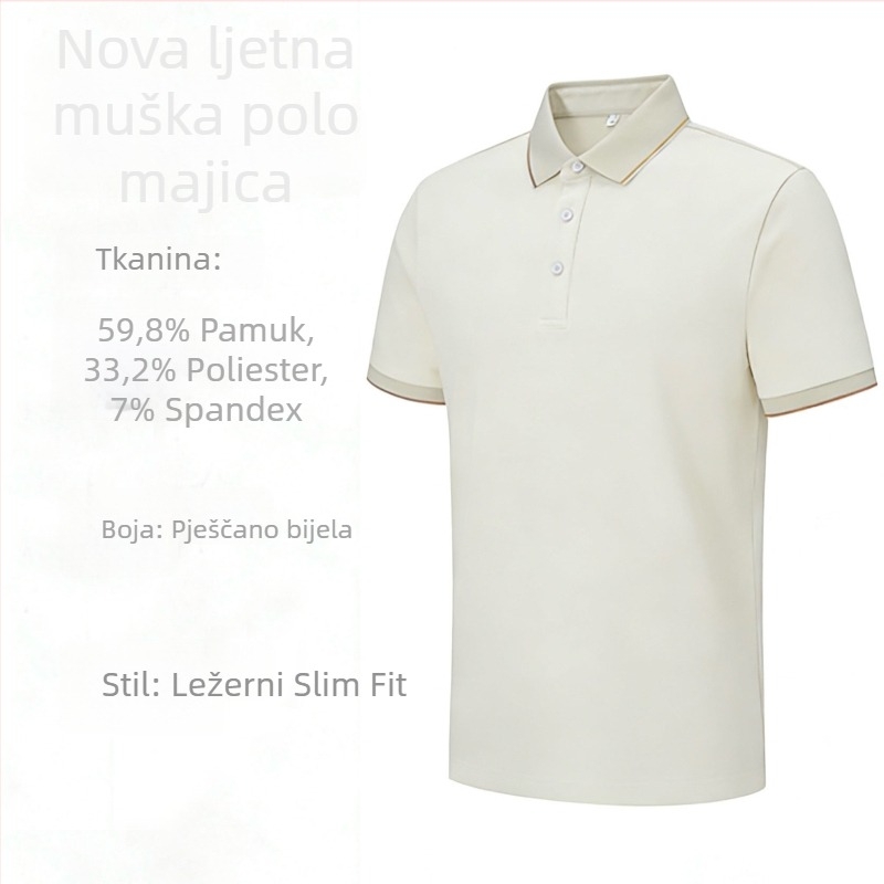 Ljetna polo majica s kratkim rukavima za radnu odjeću, s prilagođenim logom