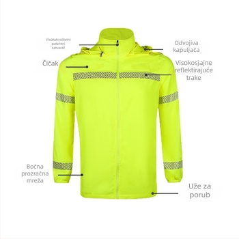 Kapuljačasta majica za UV zaštitu, Ice Silk materijal, brzo se suši, dugi rukavi, zaštita od sunca