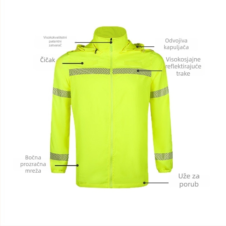 Kapuljačasta majica za UV zaštitu, Ice Silk materijal, brzo se suši, dugi rukavi, zaštita od sunca