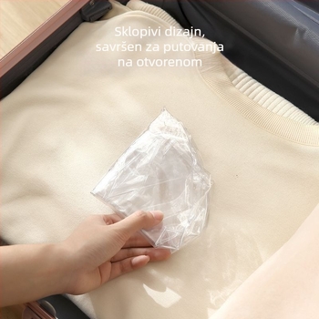Kućni prijenosni debeli sklopivi bazen za vodu, prozirna okrugla posuda za pranje, višenamjenska posuda za skladištenje vode