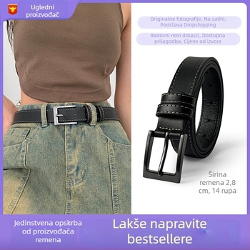 Ženski pojas od PU kože — minimalistički, jednostavan i svestran za posao i casual odjeću
