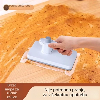 Krpa za lice, mini mop za čišćenje, praktičan alat za čišćenje, četka za čišćenje, uklanjanje masnih mrlja, čarobna krpa za čišćenje, zamjenjiva jednokratna abrazivna podloga