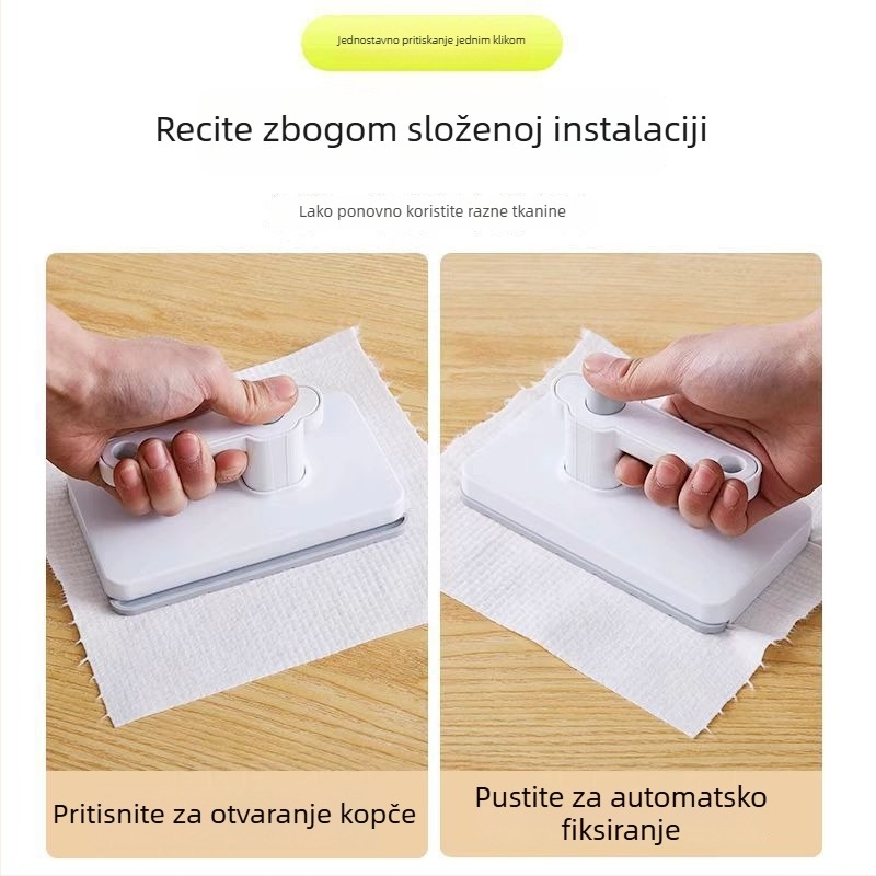 Krpa za lice, mini mop za čišćenje, praktičan alat za čišćenje, četka za čišćenje, uklanjanje masnih mrlja, čarobna krpa za čišćenje, zamjenjiva jednokratna abrazivna podloga