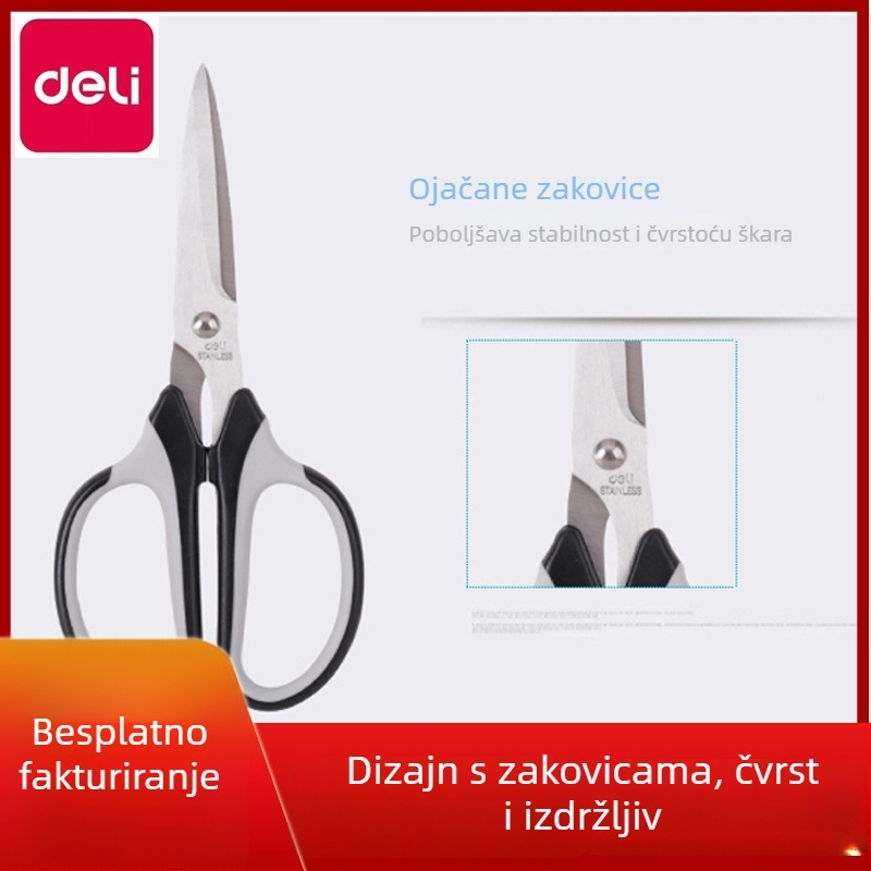Deli 6001 Nož za rezanje papira od nehrđajućeg čelika za ured, dom i školu, 6018 Nož za izrezivanje papira