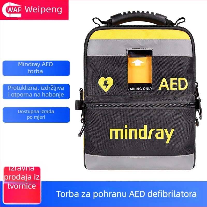 Ruksak za AED defibrilator i komplet prve pomoći, prijenosna torba za instrumente, kompatibilan s modelom 120MC