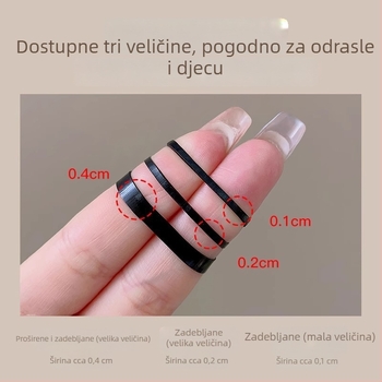 Ženske jednorazne gumice za kosu, debele i visoke elastičnosti, otporne, koje ne povlače kosu