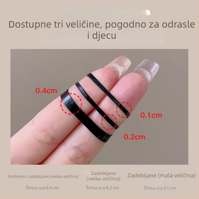 Ženske jednorazne gumice za kosu, debele i visoke elastičnosti, otporne, koje ne povlače kosu
