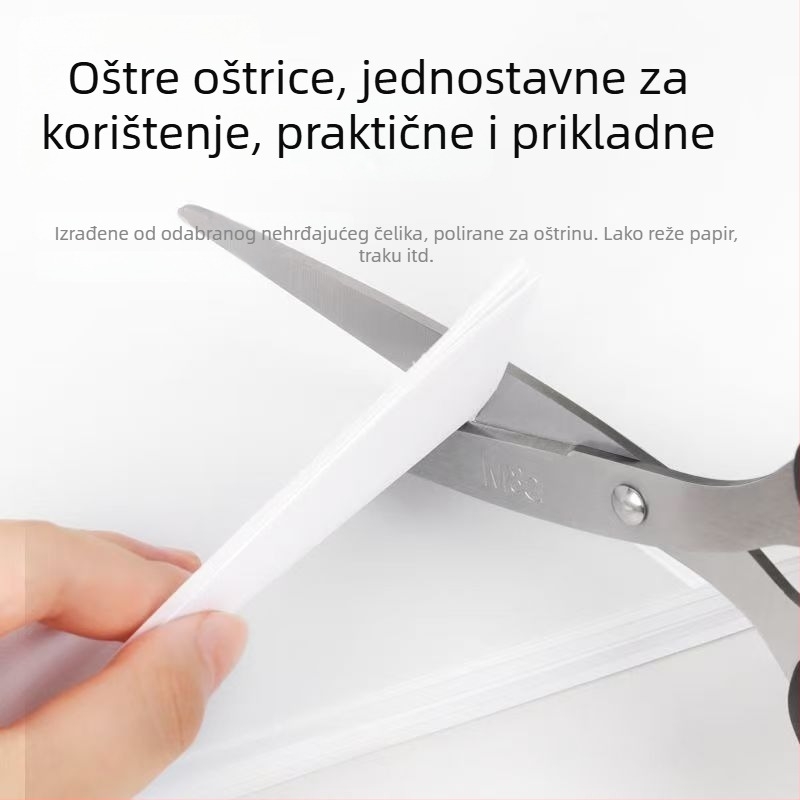 Škare N2248.49 za ured i kućnu upotrebu, sigurne za rukotvorine, kuhinju i higijenu, škare za rezanje papira, uštedu napora, velike i srednje veličine
