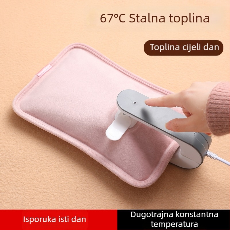 Punjačka električna boca za toplu vodu s odjeljivanjem vode i električne struje, zaštita od eksplozije, debeli flanel materijal, Tao Wantong, 3C certifikat