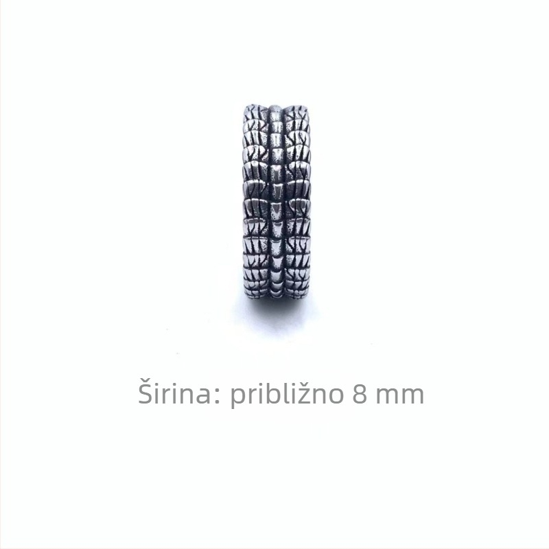 Muški prsten od titanij-čelika sa motivom zmaja, moderan hip-hop stil, 216005