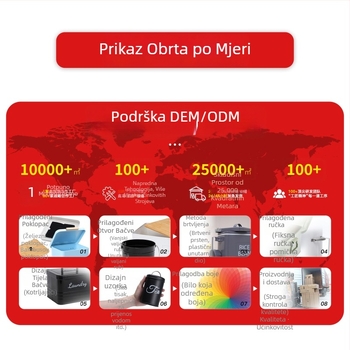 Metalna kutija za prvu pomoć s četiri odjeljka, dvostruki dizajn, veliki kapacitet, prijenosna