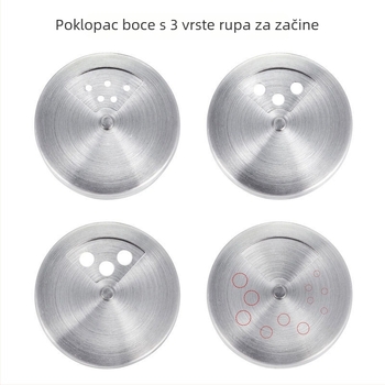 Prilagođeni set posuda za začine od nehrđajućeg čelika, solnica i papar šejker te kutija za začine za kućnu uporabu