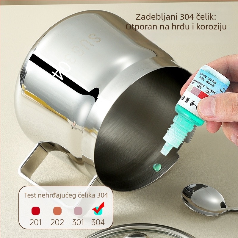Set posuda za začine od 304 nehrđajućeg čelika, solnjak, posude za začine s poklopcem i držačem, luksuzan spremnik za začine