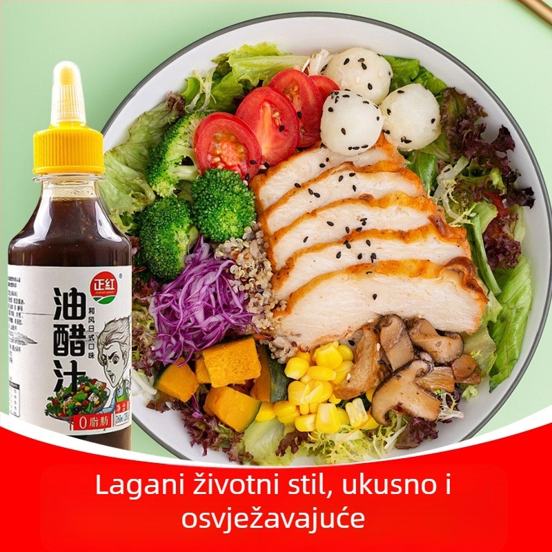 Crveni dresing s uljem i octom, 280 g – salata od povrća, lagani preljev, posebna začinska smjesa za komercijalnu uporabu