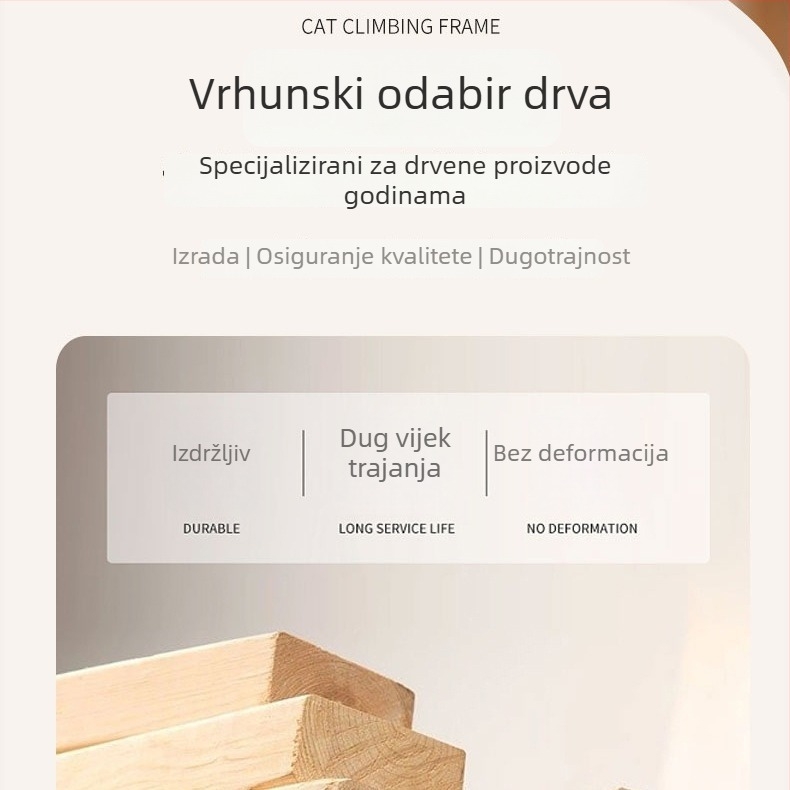 Trostruki drveni skladišni stalak, vertikalni kuhinjski organizator za kavu i čajne vrećice, pretinci za bočice začina